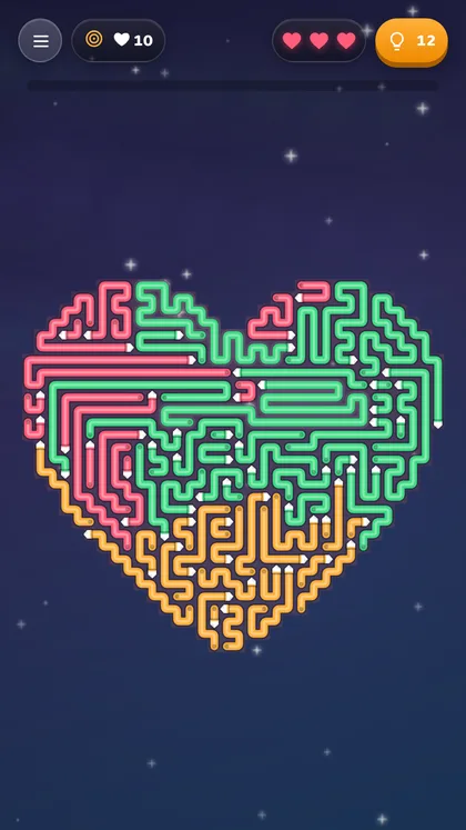 A heart-shaped Arrow Art board